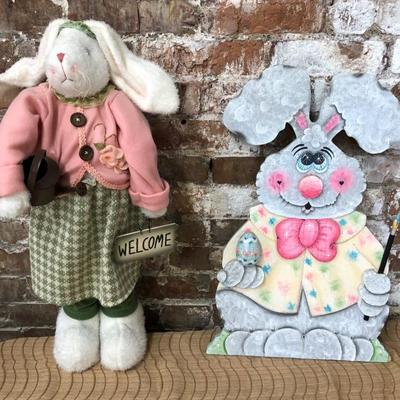 SPRING EASTER DECOR large bunnies