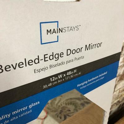 MAINSTAYS Beveled-Edge Door Mirror new