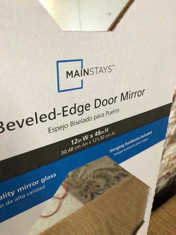 MAINSTAYS BeveledEdge Door Mirror new