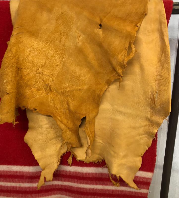 TANNED ELK HIDE partial
