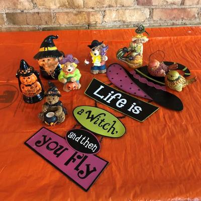 HALLOWEEN DECOR FIGURINE lot #8 life is a witch