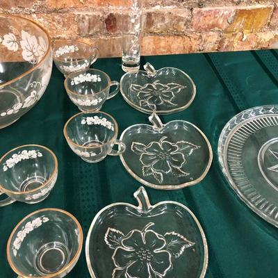 collectible CLEAR GLASS lot