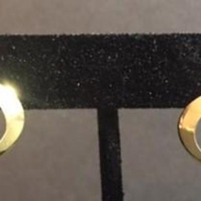 Three Pair of 14K Gold Earrings with Pearls & Diamonds (9.6 gram total)