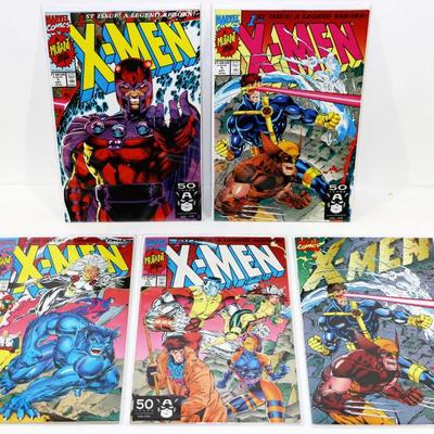 X-MEN #1 - ALL 5 Variant Covers Complete Set 1991 Marvel Comics Lot #612-39