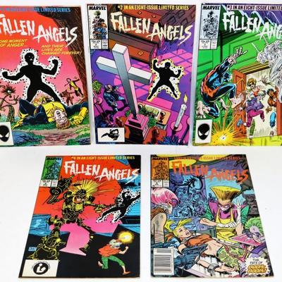 Fallen Angels #1 2 3 6 8 Marvel Comics Lot #529-62