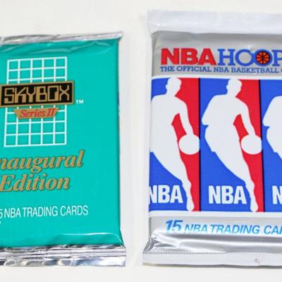 NBA Hoops + SkyBox NBA Basketball Trading Cards 118 Sealed Packs Lot #612-54
