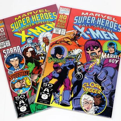 Marvel Super-Heroes 1991 80-Page Summer & Fall Special Comics Lot #612-37