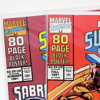 Marvel Super-Heroes 1991 80-Page Summer & Fall Special Comics Lot #612-37