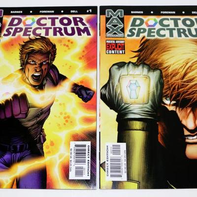 Max Comics Doctor Spectrum #1-5 Complete Set 6 Comics Lot #612-17