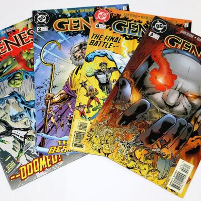 DC Comics GENESIS #1-4 Complete Mini Series 4 Comics Lot #612-21