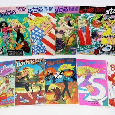 Barbie Fashion Vintage Comic Books Lot of 10 Marvel Comics Lot #529-07