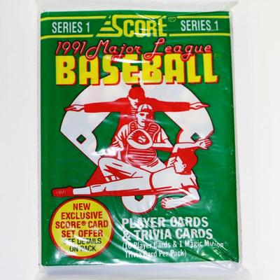 1991 Score Major League BASEBALL Factory Sealed Wax Packs Lot of 50 #612-43