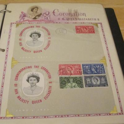 110 - White Ace Coronation Queen Elizabeth II & Royal Tour Stamps