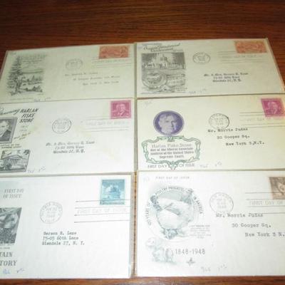 Lot # 21 (62) 1945 - 1948 U.S. First Day Issue Covers