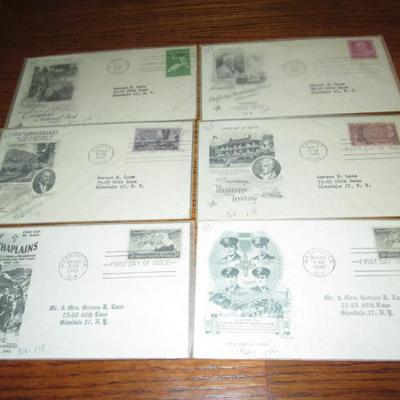 Lot # 21 (62) 1945 - 1948 U.S. First Day Issue Covers