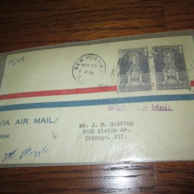 Lot # 34 - 1926 Via Night Air Mail Letter 