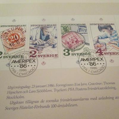Lot # 89 - U.S. & Sweden & UN Joint Issue w/ Special Cancels