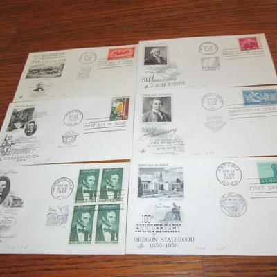 Lot # 41 - (63) 1956 - 1959 First Day Issue Covers