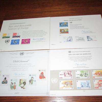 Lot # 60 - 17 United Nations (UN) Souvenir Cards