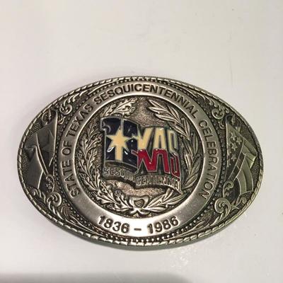 State of Texas Sesquicentennial Belt Buckle