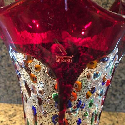 Italian Murano Glass Vase 