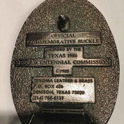 State of Texas Sesquicentennial Belt Buckle
