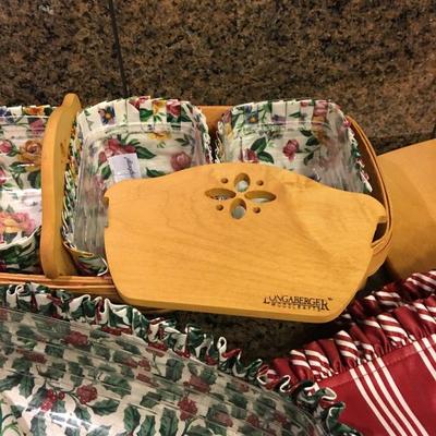 Longaberger Bread Baskets with liners