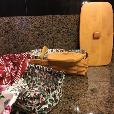 Longaberger Bread Baskets with liners