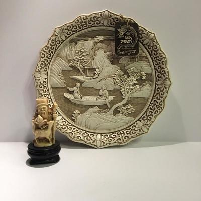 Carved imitation Ivory