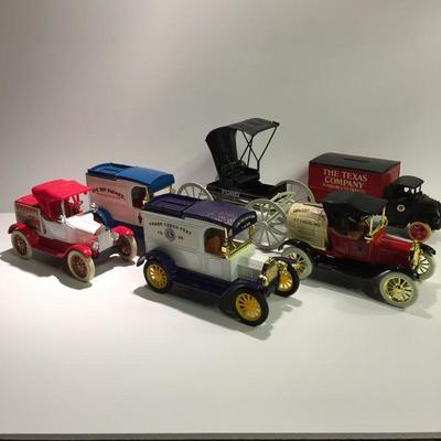 8 antique bank vehiclesâ€” sell as lot