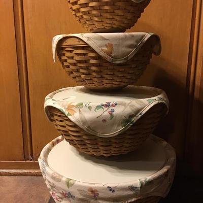 Longaberger set of 4 baskets