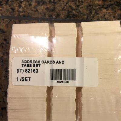 Longaberger Address index cards and basketâ€”brand new
