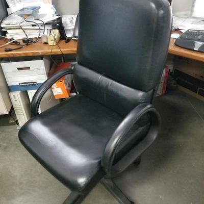 Black Rolling Office Chair B-6
