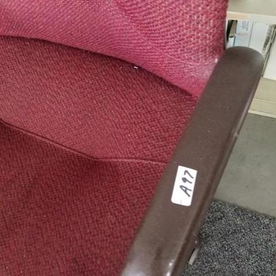 Armed Fabric Rolling Office Chair A-97