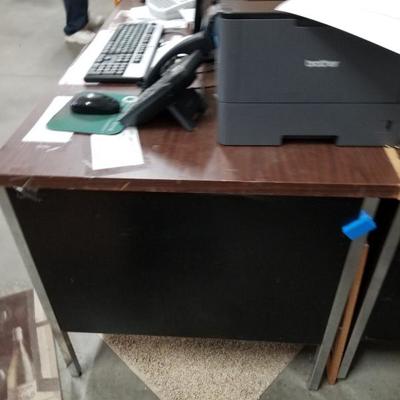 Heavy Duty 5 Drawer Metal Office Desk