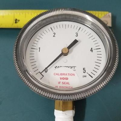 Ashcroft 5 PSI Gauge Meter