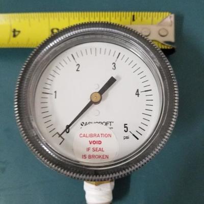 Ashcroft 5 PSI Gauge Meter