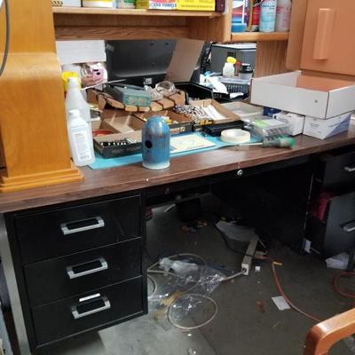 Black Metal Office Desk