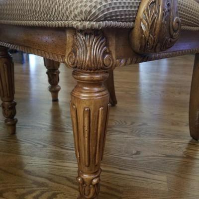 Dining Table w/ (2) 18" Extension Leaves & Custom Double Sided Protection Cover