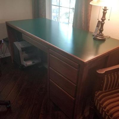 Executive Green Top Office Desk