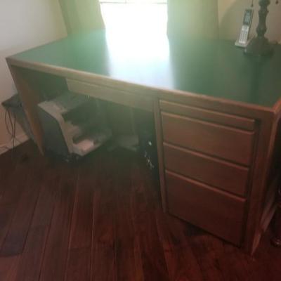 Executive Green Top Office Desk