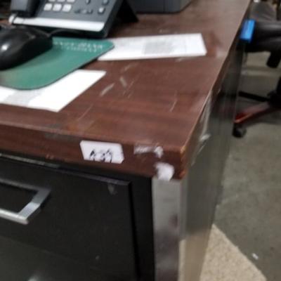 Heavy Duty 5 Drawer Metal Office Desk