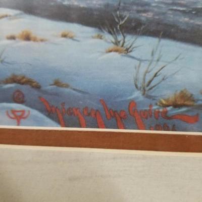 Vintage Artist Signed Mickey McGuire Unframed Art