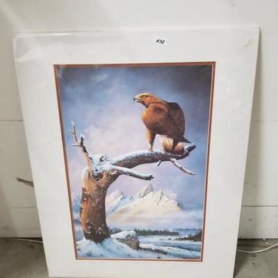 Vintage Artist Signed Mickey McGuire Unframed Art