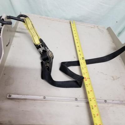 Adjustable Ratchet Strap Rolling Cart