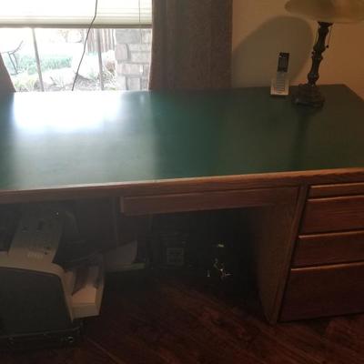 Executive Green Top Office Desk