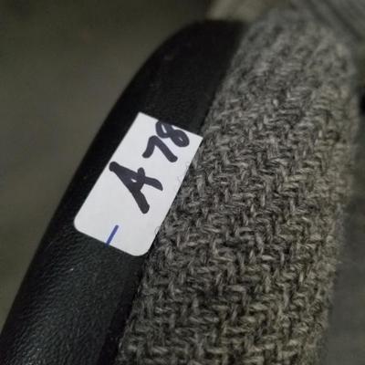 Gray Fabric Armed Rolling Office Chair A-78