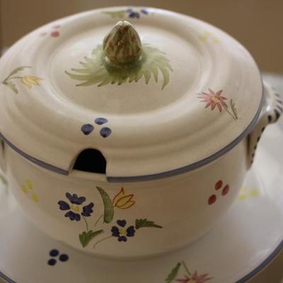 Lot 87: Turkey Platter and large Soup Serving Pot