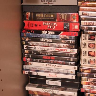 Lot 54: HUGE lot of DVDs & VHS
