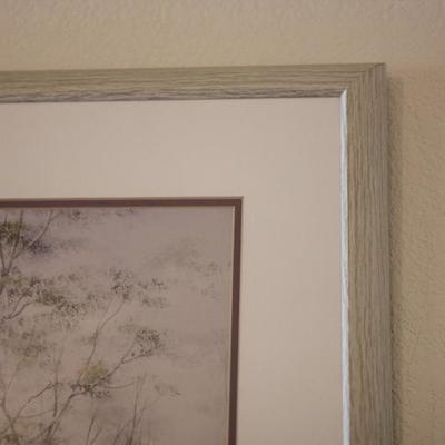 Lot 45: Large Framed Garden/Lake Print